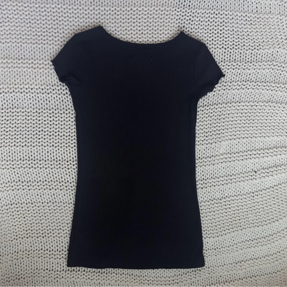 Old Navy Black Ribbed Girls Dress Size S (6-7)